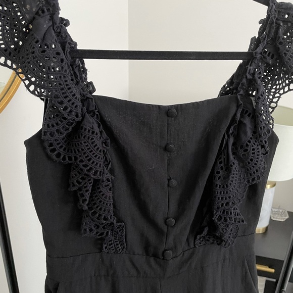 Black Frill Jumpsuit - Picture 3 of 3